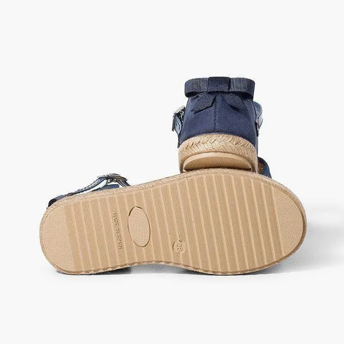 Sandalias<Pisamonas Alpargata Sandalia Niña Con Hebilla Y Lazo Trasero