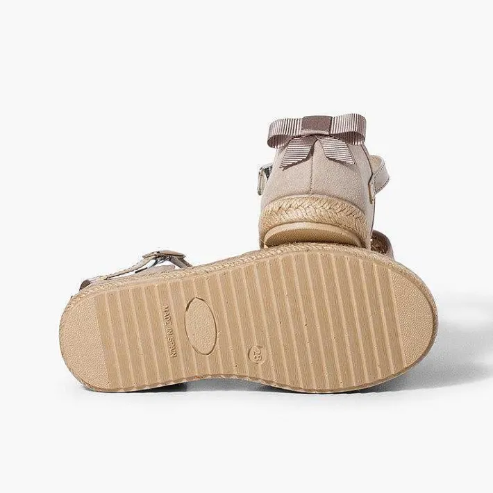 Sandalias<Pisamonas Alpargata Sandalia Niña Con Hebilla Y Lazo Trasero