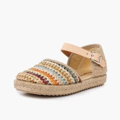 Sandalias<Pisamonas Alpargata Sandalia Niña Rafia Multicolor Color Multicolor