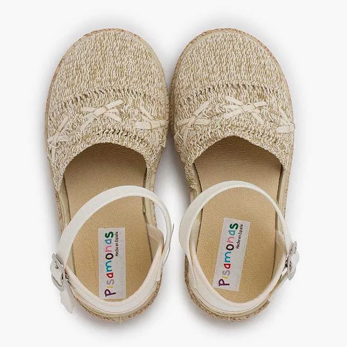Zapatos Comunión<Pisamonas Alpargata Tira Bordada Hebilla