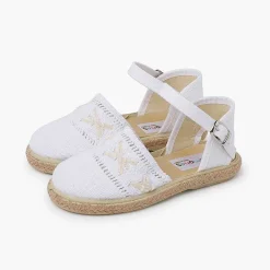 Zapatos Comunión<Pisamonas Alpargata Tira Bordada Hebilla