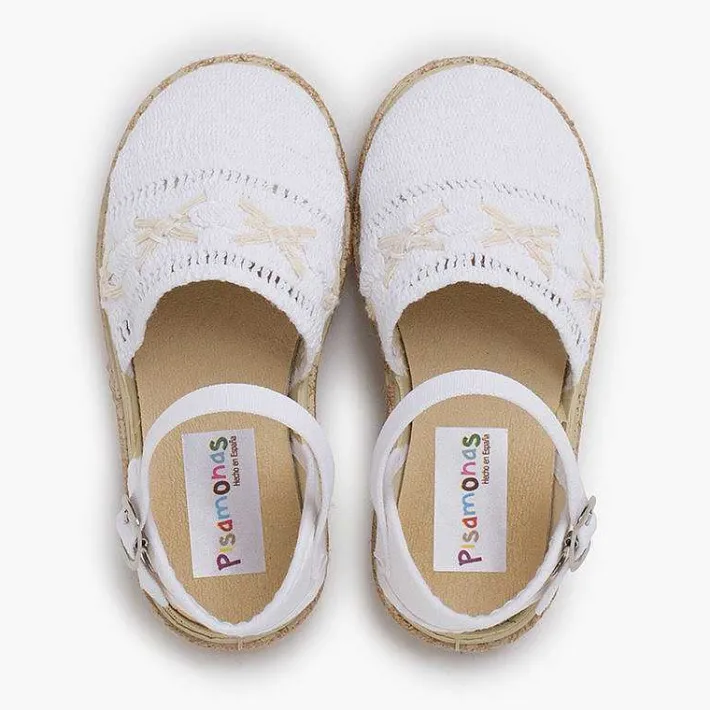 Zapatos Comunión<Pisamonas Alpargata Tira Bordada Hebilla