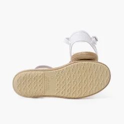 Zapatos Comunión<Pisamonas Alpargatas Ceremonia Lino Con Lazo Rustico