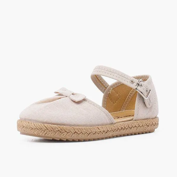 Sandalias<Pisamonas Alpargatas Con Lacito Pala Fruncida