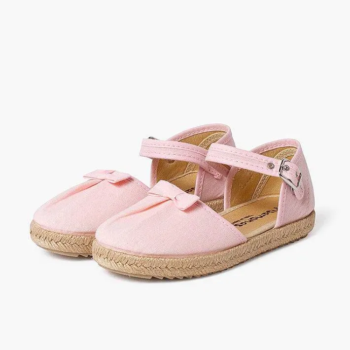 Sandalias<Pisamonas Alpargatas Con Lacito Pala Fruncida