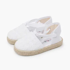 Zapatos Comunión<Pisamonas Alpargatas Efecto Trenzado Cintas