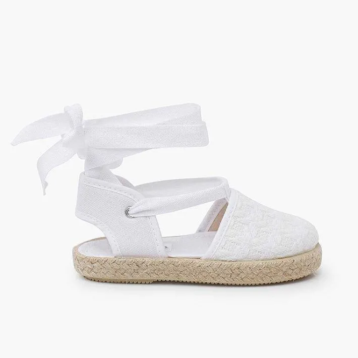 Zapatos Comunión<Pisamonas Alpargatas Efecto Trenzado Cintas