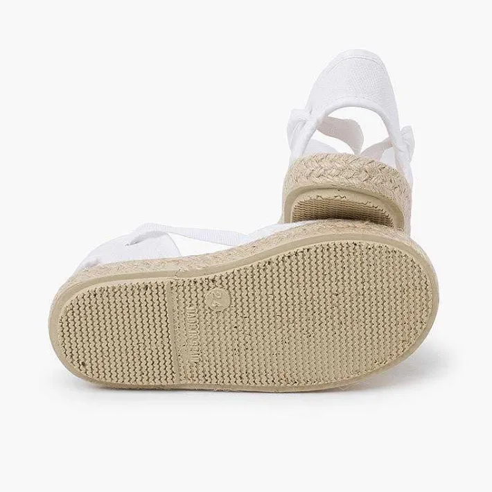 Zapatos Comunión<Pisamonas Alpargatas Efecto Trenzado Cintas
