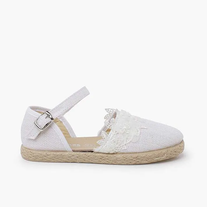 Zapatos Comunión<Pisamonas Alpargatas Puntilla Ceremonia