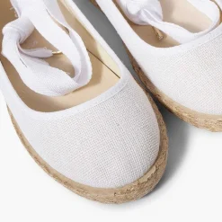 Bailarinas<Pisamonas Bailarina Niña Lino Con Cintas Y Yute