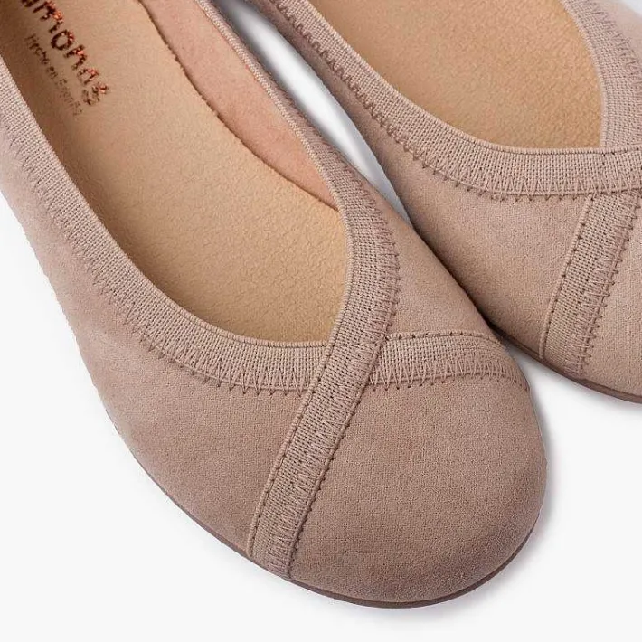 Bailarinas<Pisamonas Bailarina Pespuntes Elastico Cruzado