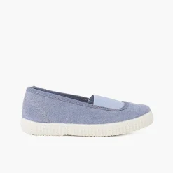 Zapatillas<Pisamonas Bailarinas Elastico Lona Eco Y Suela Tipo Zapatillas