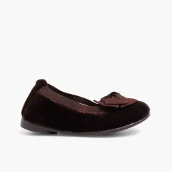 Bailarinas<Pisamonas Bailarinas Niña Elastico Manoletina Terciopelo Lazo