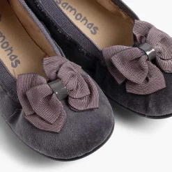 Bailarinas<Pisamonas Bailarinas Niña Elastico Manoletina Terciopelo Lazo