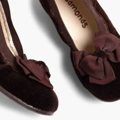 Bailarinas<Pisamonas Bailarinas Niña Elastico Manoletina Terciopelo Lazo