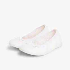 Bailarinas<Pisamonas Bailarinas Niña Elastico Manoletina Tela Lazo