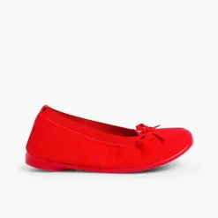 Bailarinas<Pisamonas Bailarinas Niña Elastico Manoletina Tela Lazo