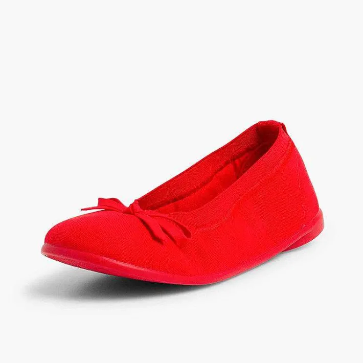 Bailarinas<Pisamonas Bailarinas Niña Elastico Manoletina Tela Lazo