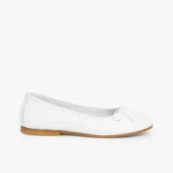 Zapatos Comunión<Pisamonas Bailarinas Niña Piel Manoletinas Comuniónes