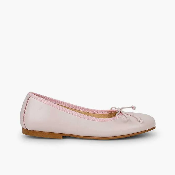 Zapatos Comunión<Pisamonas Bailarinas Niña Piel Manoletinas Comuniónes