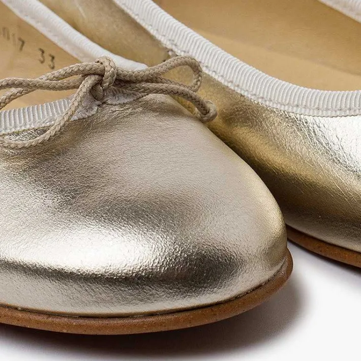 Zapatos Comunión<Pisamonas Bailarinas Niña Piel Manoletinas Comuniónes