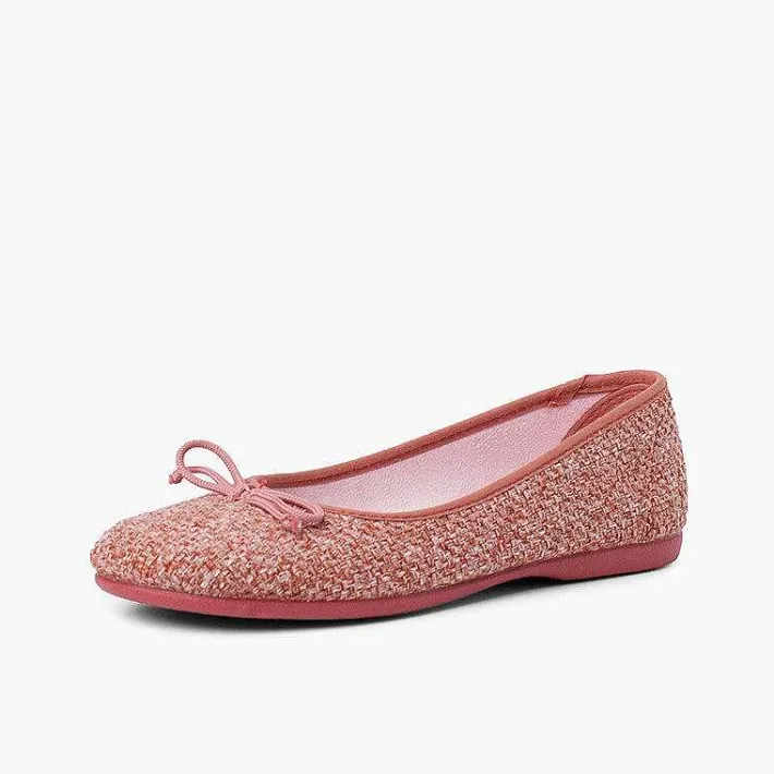 Bailarinas<Pisamonas Bailarinas Niña Tweed Con Lazo