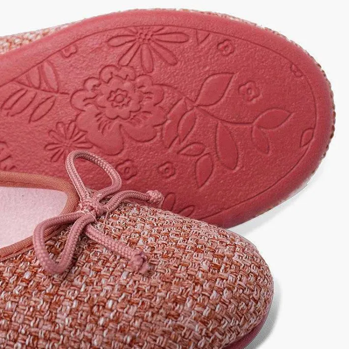 Bailarinas<Pisamonas Bailarinas Niña Tweed Con Lazo