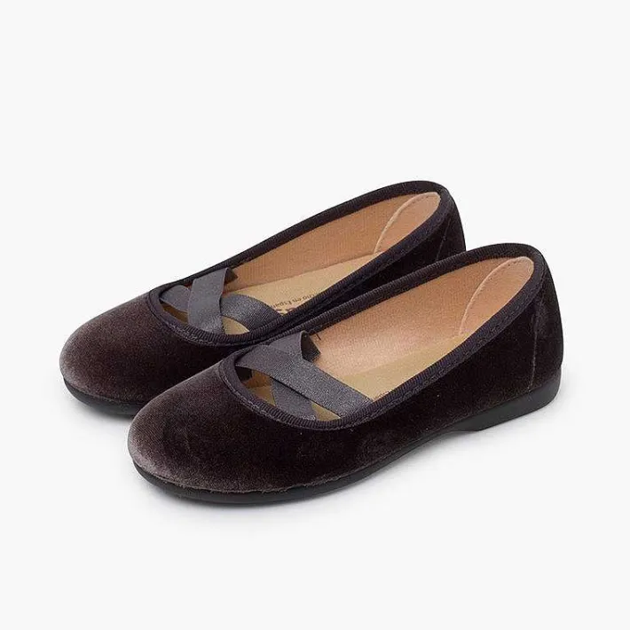 Bailarinas<Pisamonas Bailarinas Terciopelo Tipo Ballet