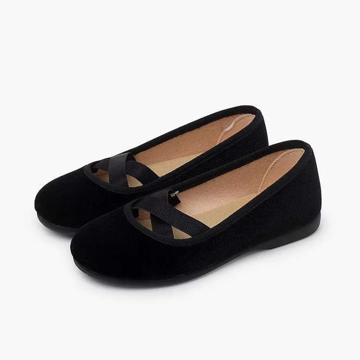 Bailarinas<Pisamonas Bailarinas Terciopelo Tipo Ballet