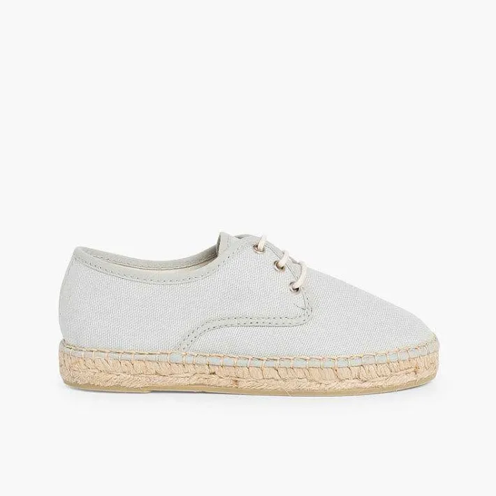 Zapatos Blucher<Pisamonas Blucher De Lona Con Base Alpargata