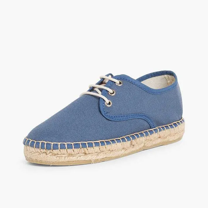 Zapatos Blucher<Pisamonas Blucher De Lona Con Base Alpargata