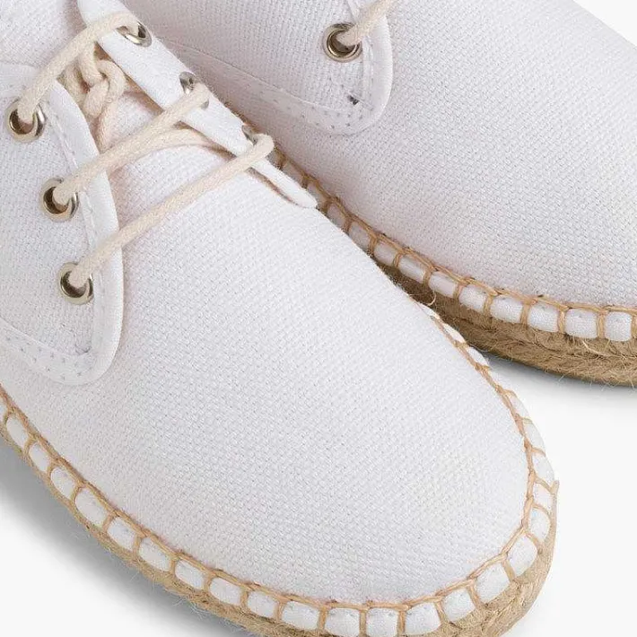 Zapatos Blucher<Pisamonas Blucher De Lona Con Base Alpargata