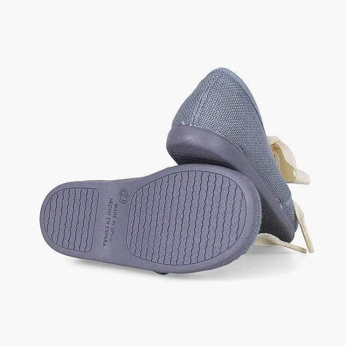 Zapatos Comunión<Pisamonas Blucher Lino Ceremonia Niños Pequenos Lazo