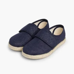 Zapatos Comunión<Pisamonas Blucher Lino Cierre Tira Adherente