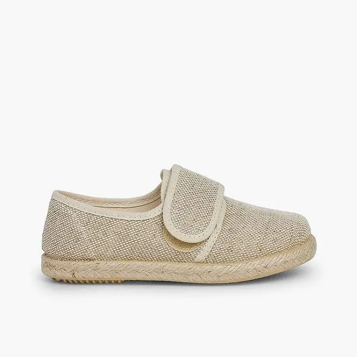 Zapatos Comunión<Pisamonas Blucher Lino Cierre Tira Adherente