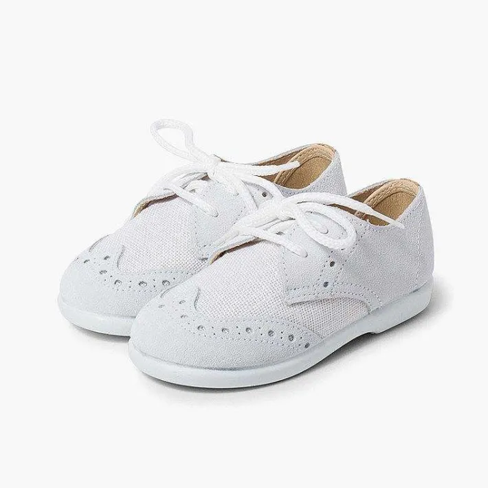 Zapatos Blucher<Pisamonas Blucher Lino Y Serraje Picado Niños