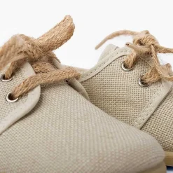 Zapatos Blucher<Pisamonas Blucher Lona Cierre Cordones Rusticos