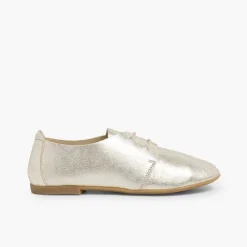 Zapatos Blucher<Pisamonas Blucher Niña Piel Metalizada