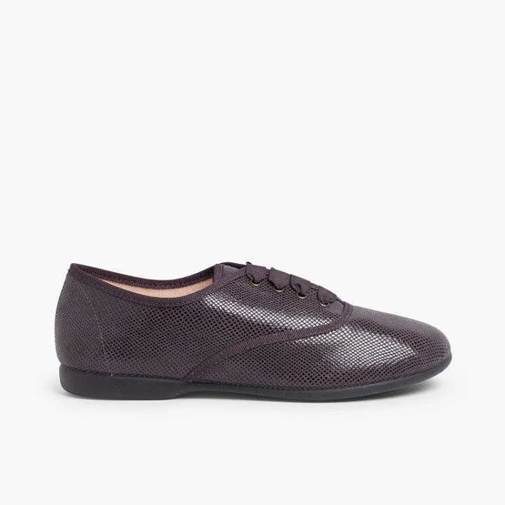 Zapatos Blucher<Pisamonas Blucher Niña Y Mujer Tipo Serpiente