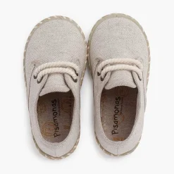 Zapatos Comunión<Pisamonas Blucher Niño Lona Suela Yute Bicolor