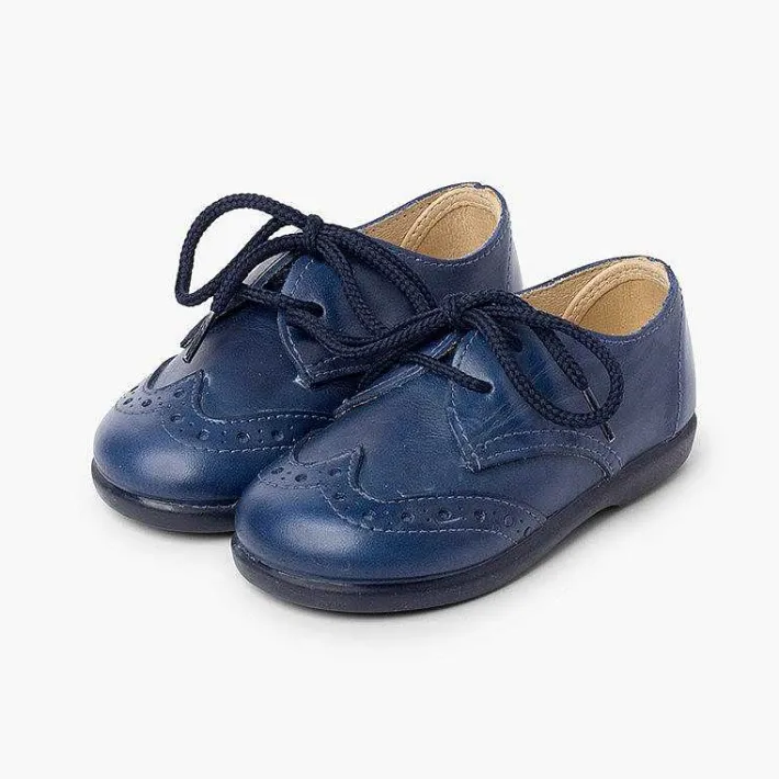 Zapatos Blucher<Pisamonas Blucher Picado Piel Niño