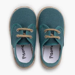 Zapatillas<Pisamonas Bluchers Lino Cordones Y Base Yute