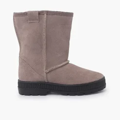 Botas<Pisamonas Bota Australiana Suela Ancha Y Borreguito