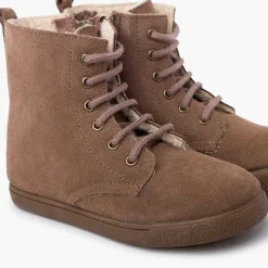 Botas<Pisamonas Bota Borrego Cordones Cremallera Lateral