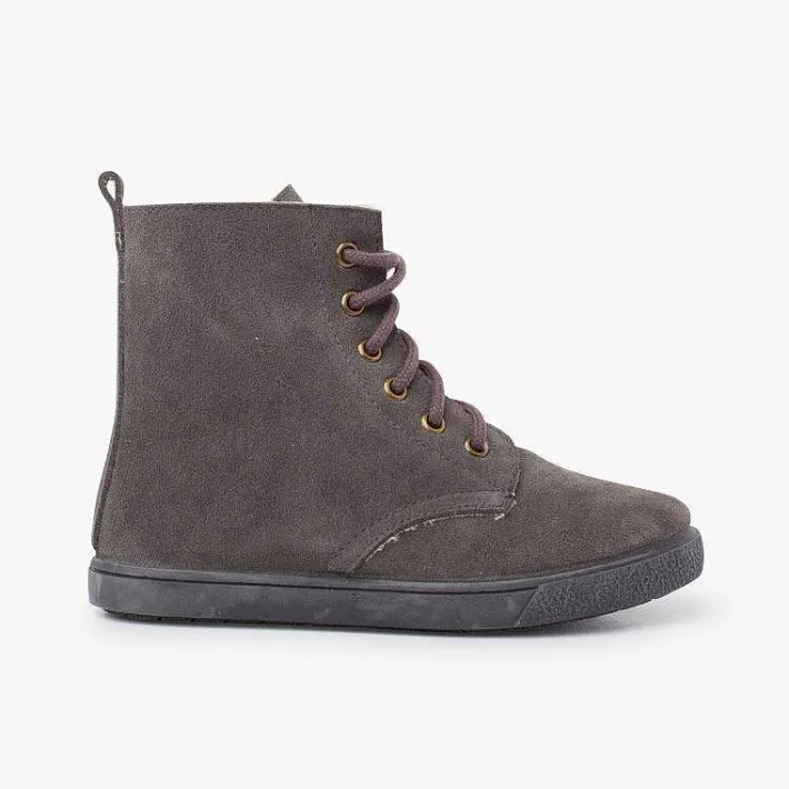 Botas<Pisamonas Bota Borrego Cordones Cremallera Lateral