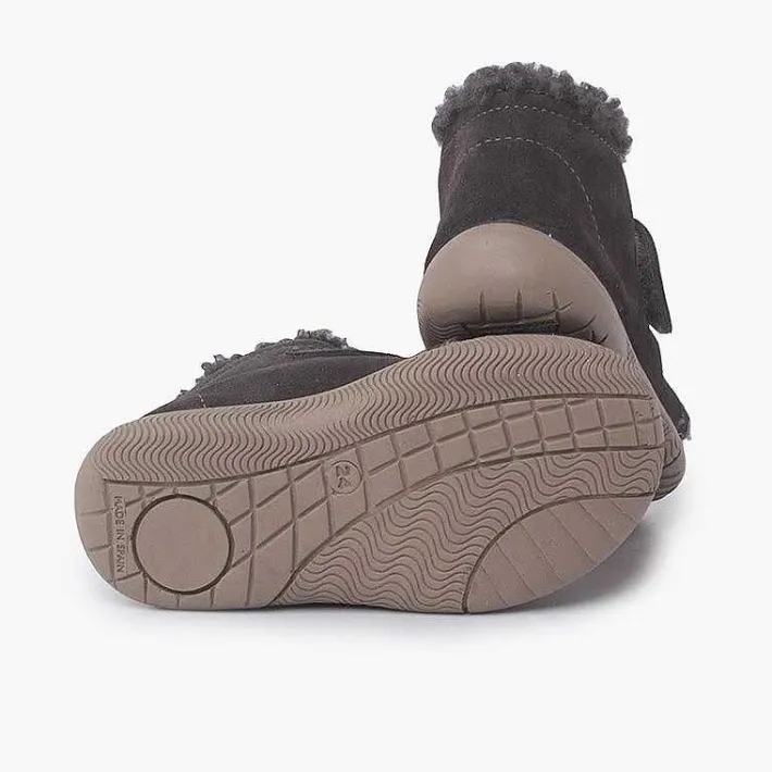 Botas<Pisamonas Bota Cuello Tipo Borreguito Y Tira Adherente