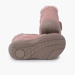 Botas<Pisamonas Bota Cuello Tipo Borreguito Y Tira Adherente