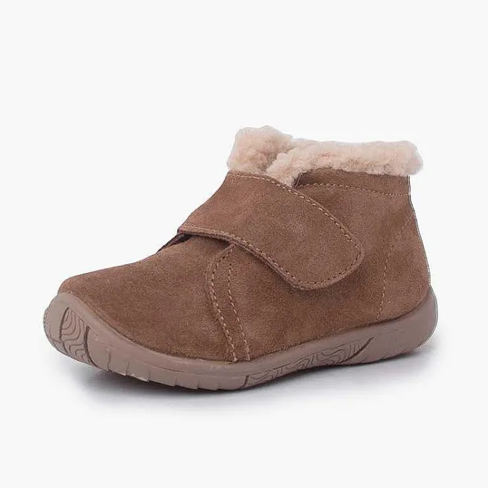 Botas<Pisamonas Bota Cuello Tipo Borreguito Y Tira Adherente