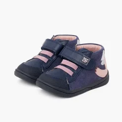 Botas<Pisamonas Bota Serraje Garvalin Dibujo Koala Color Azul Marino