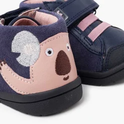 Botas<Pisamonas Bota Serraje Garvalin Dibujo Koala Color Azul Marino